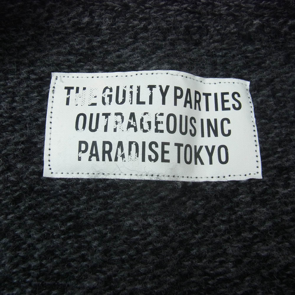 WACKO MARIA ワコマリア 23AW 23FW-WMK-KN03 CLASSIC CARDIGAN TYPE-1 CHARCOAL クラシック カーディガン チャコール系 L【中古】