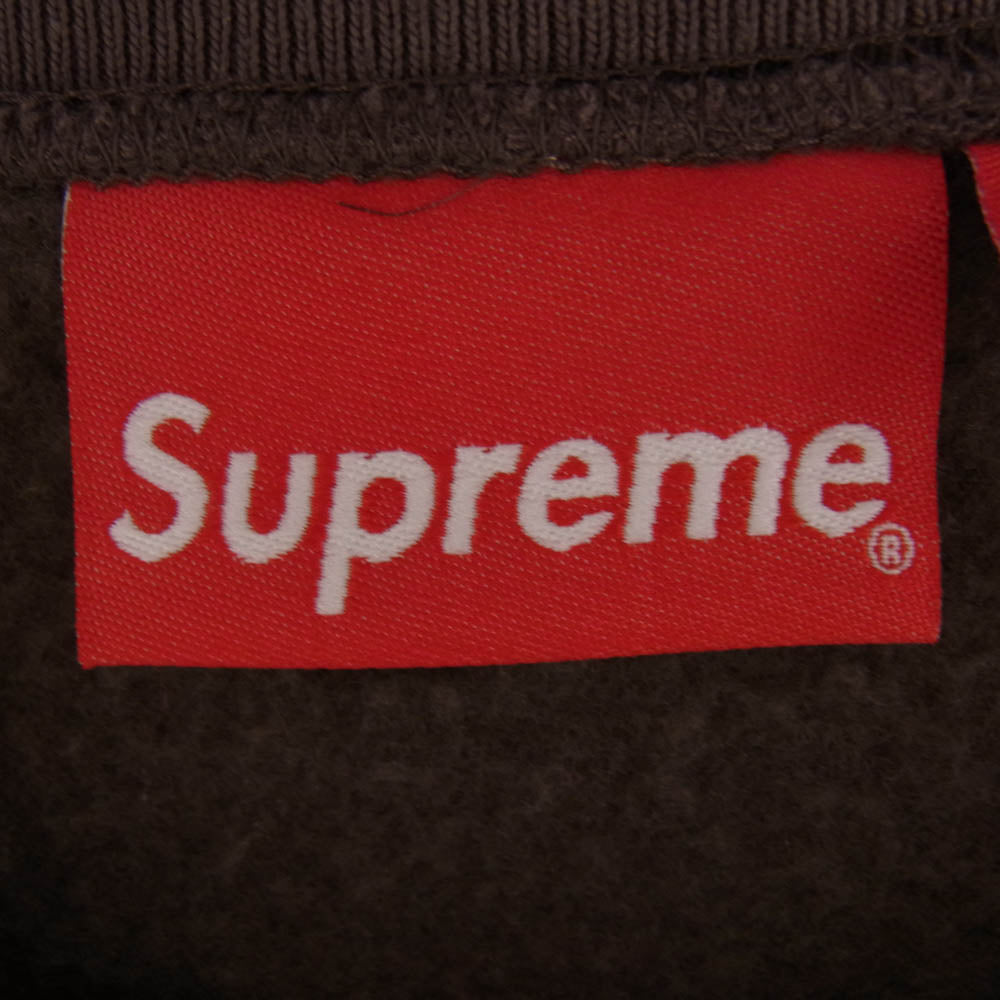 Supreme シュプリーム 22AW Box Logo Crewneck Sweatshirt ボックスロゴ クルーネック スウェットシャツ トレーナー ブラウン系 M【中古】