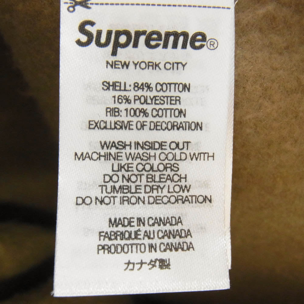 Supreme シュプリーム 23AW Box Logo Hooded Sweatshirt Sand ボックスロゴ フーデッド スウェットシャツ パーカー フーディ Sand サンド カーキ系 M【中古】