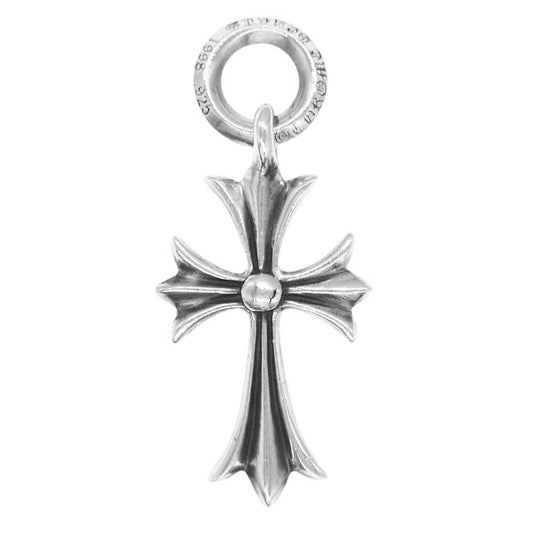 CHROME HEARTS クロムハーツ（原本有） TINY CH CROSS タイニー CHクロス チャーム ペンダントトップ シルバー系【中古】