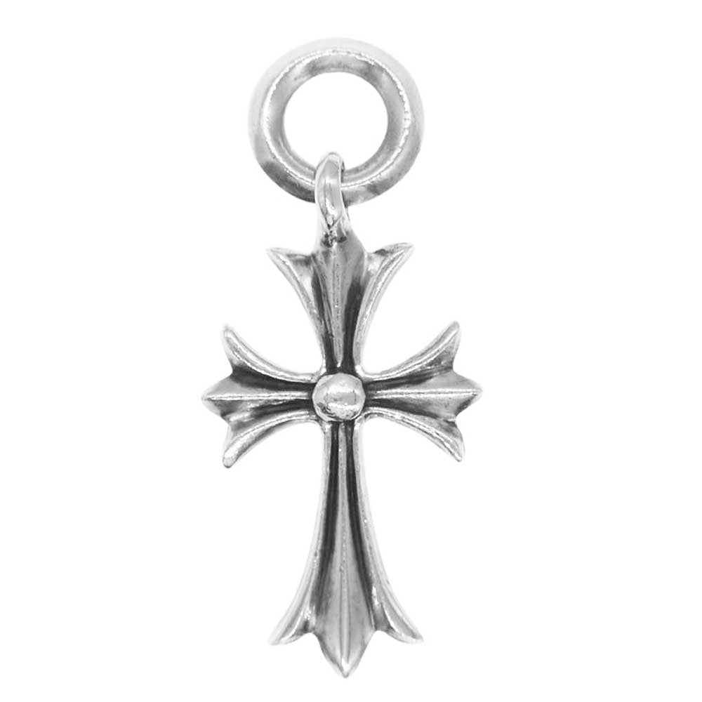 CHROME HEARTS クロムハーツ（原本有） TINY CH CROSS タイニー CHクロス チャーム ペンダントトップ シルバー系【中古】
