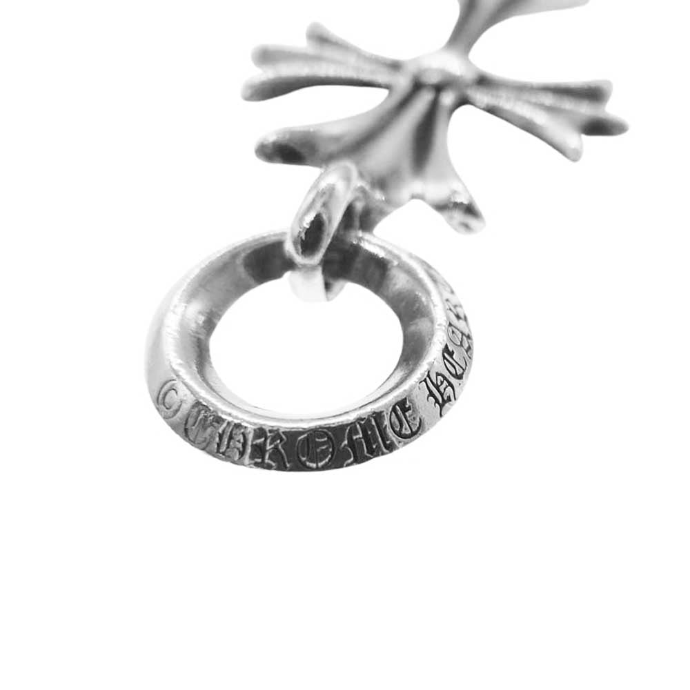 CHROME HEARTS クロムハーツ（原本有） TINY CH CROSS タイニー CHクロス チャーム ペンダントトップ シルバー系【中古】