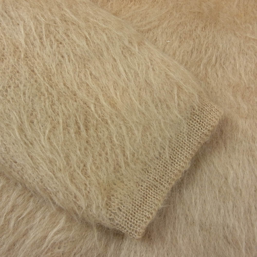 TENDERLOIN テンダーロイン T-MOHAIR V モヘア ウール ニット Vネック セーター ベージュ系 L【美品】【中古】