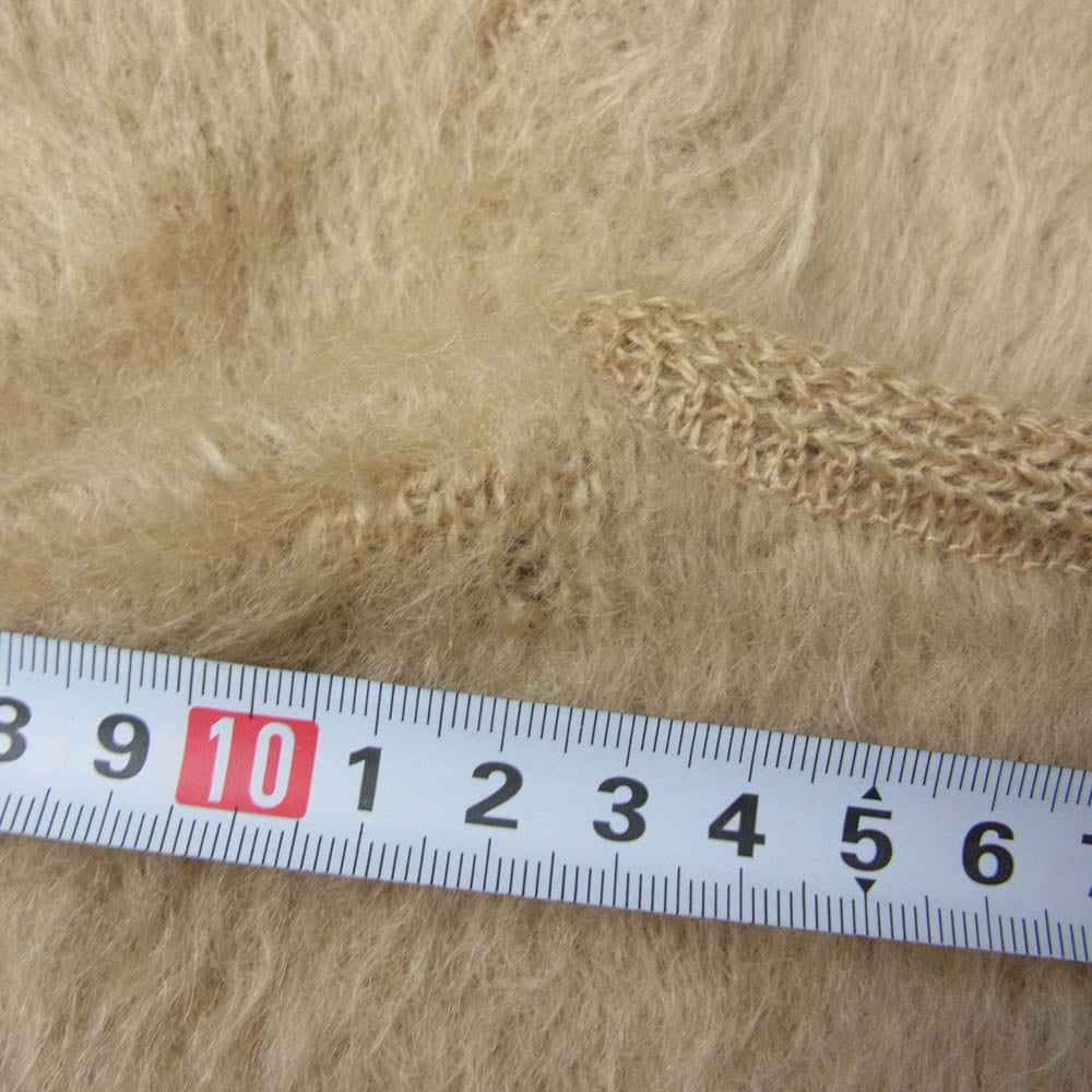 TENDERLOIN テンダーロイン T-MOHAIR V モヘア ウール ニット Vネック セーター ベージュ系 L【美品】【中古】