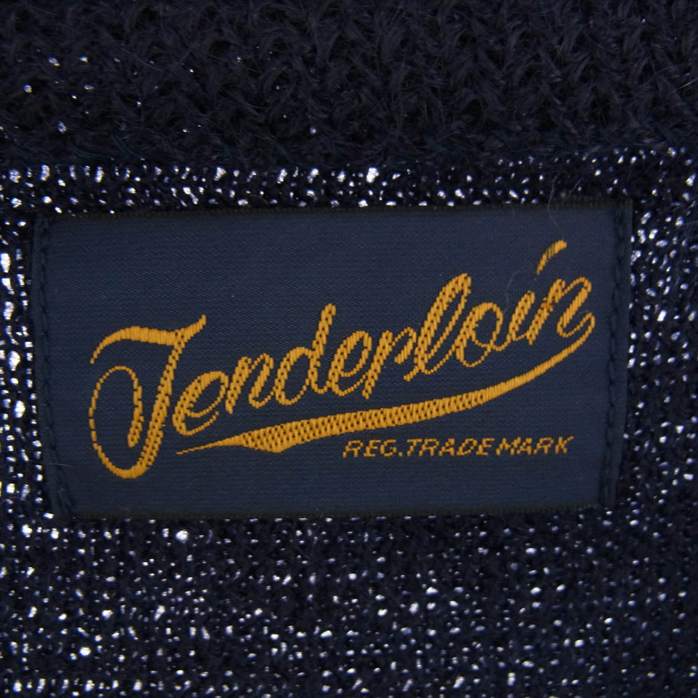 TENDERLOIN テンダーロイン T-MOHAIR CARDIGAN モヘア カーディガン ネイビー系 S【美品】【中古】