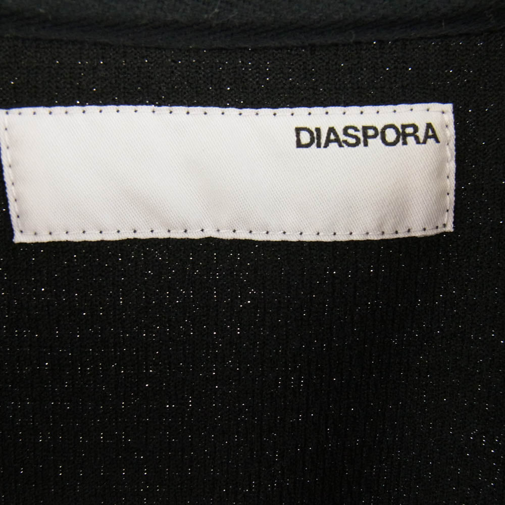 ディアスポラ Diaspora Skateboards ハーフジップ ゲームシャツ ブラック系 L【中古】