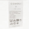 COMOLI コモリ 24SS Z01-05016 サープラス 長袖 Tシャツ カットソー ホワイト系 3【中古】