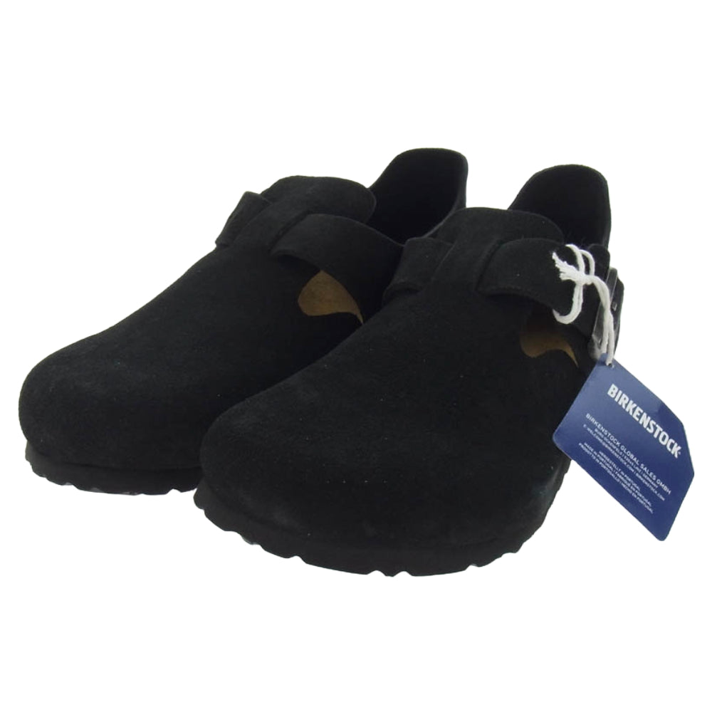 BIRKENSTOCK ビルケンシュトック LONDON BS スエード レザー シューズ ブラック系 41【中古】