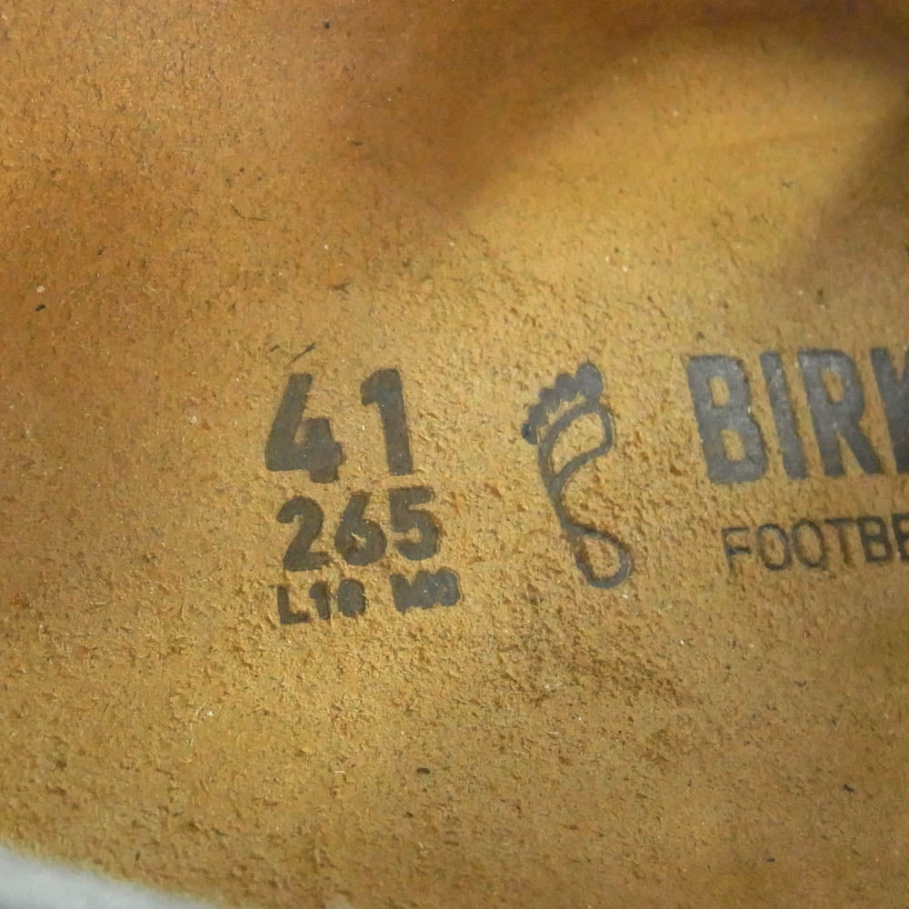 BIRKENSTOCK ビルケンシュトック LONDON BS スエード レザー シューズ ブラック系 41【中古】