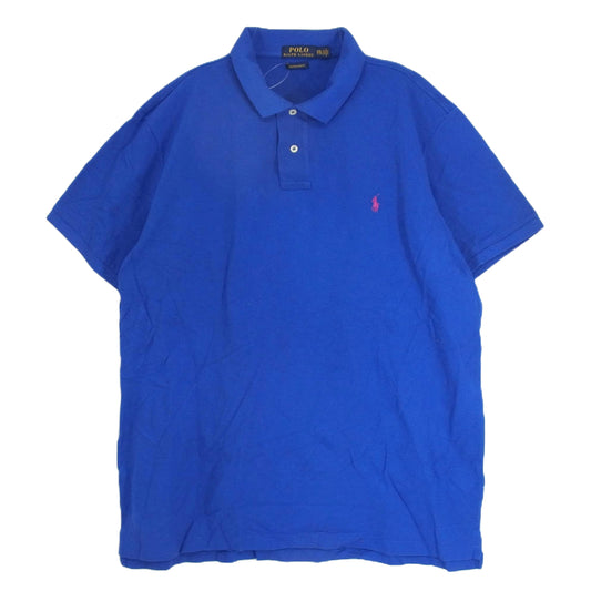 POLO RALPH LAUREN ポロ・ラルフローレン ポロシャツ 半袖 ショートスリーブ ブルー系 XXL【中古】