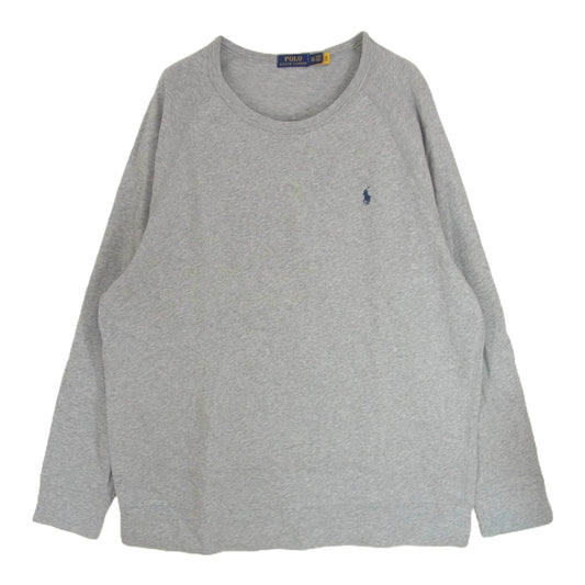 POLO RALPH LAUREN ポロ・ラルフローレン ロゴ ロングスリーブ カットソー 長袖 グレー系 XXL【中古】
