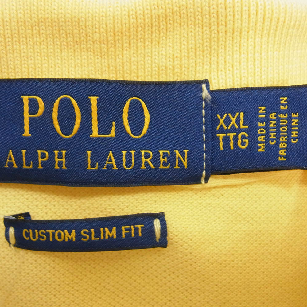 POLO RALPH LAUREN ポロ・ラルフローレン ポロシャツ 半袖 ショートスリーブ イエロー系 XXL【中古】