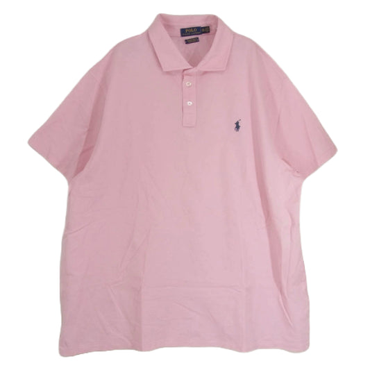 POLO RALPH LAUREN ポロ・ラルフローレン ポロシャツ 半袖 ショートスリーブ ピンク系 XXL【中古】