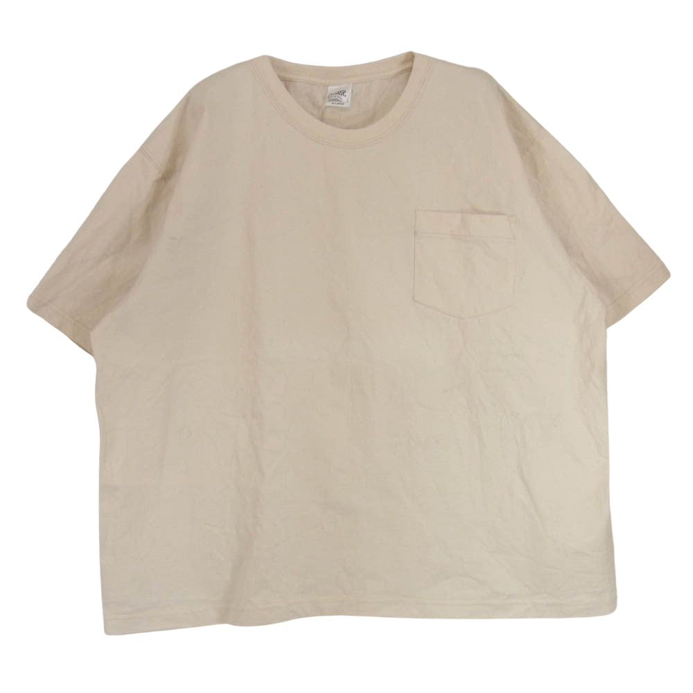 キャンバー MAX WEIGHT POCKET マックス ウエイト ポケット Tシャツ 半袖 アイボリー 生成り ベージュ系 2XL【中古】