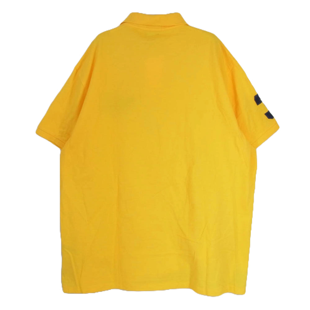 POLO RALPH LAUREN ポロ・ラルフローレン 胸元刺繡 ポロシャツ ショートスリーブ 半袖 イエロー系 XL【中古】