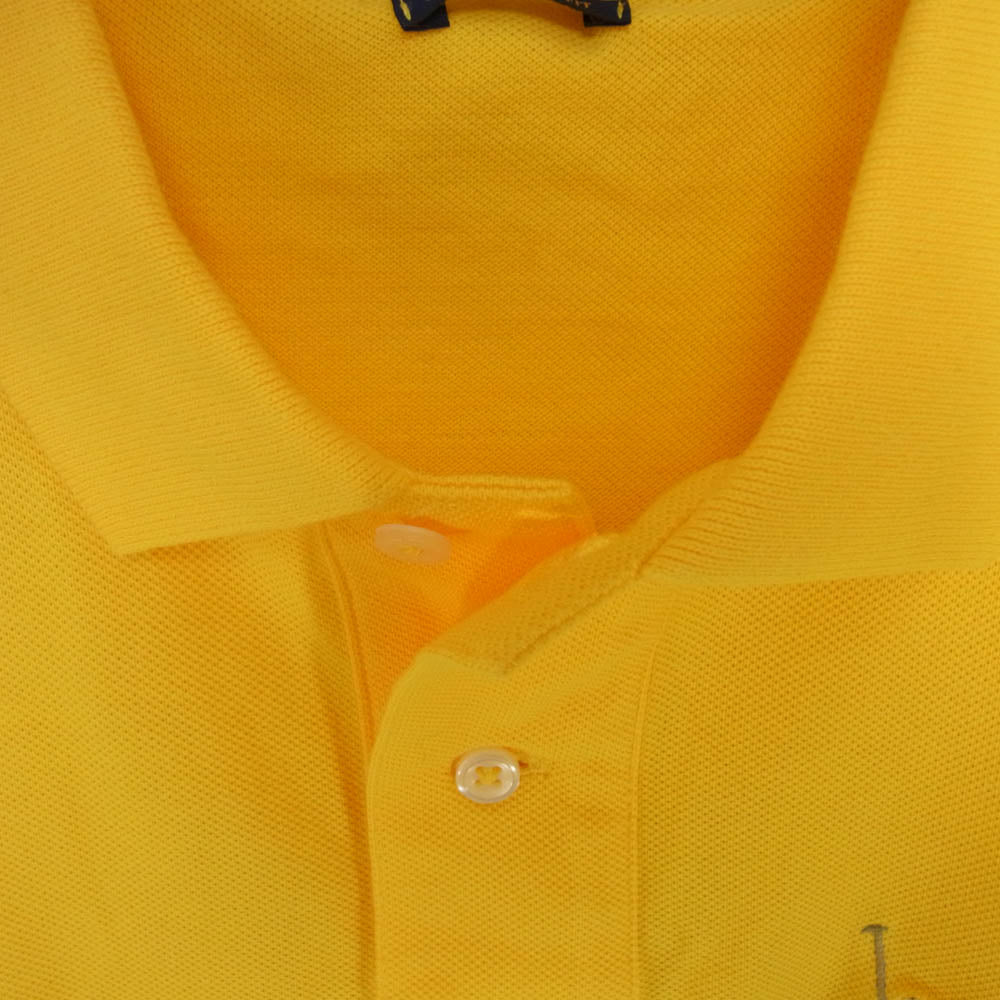POLO RALPH LAUREN ポロ・ラルフローレン 胸元刺繡 ポロシャツ ショートスリーブ 半袖 イエロー系 XL【中古】