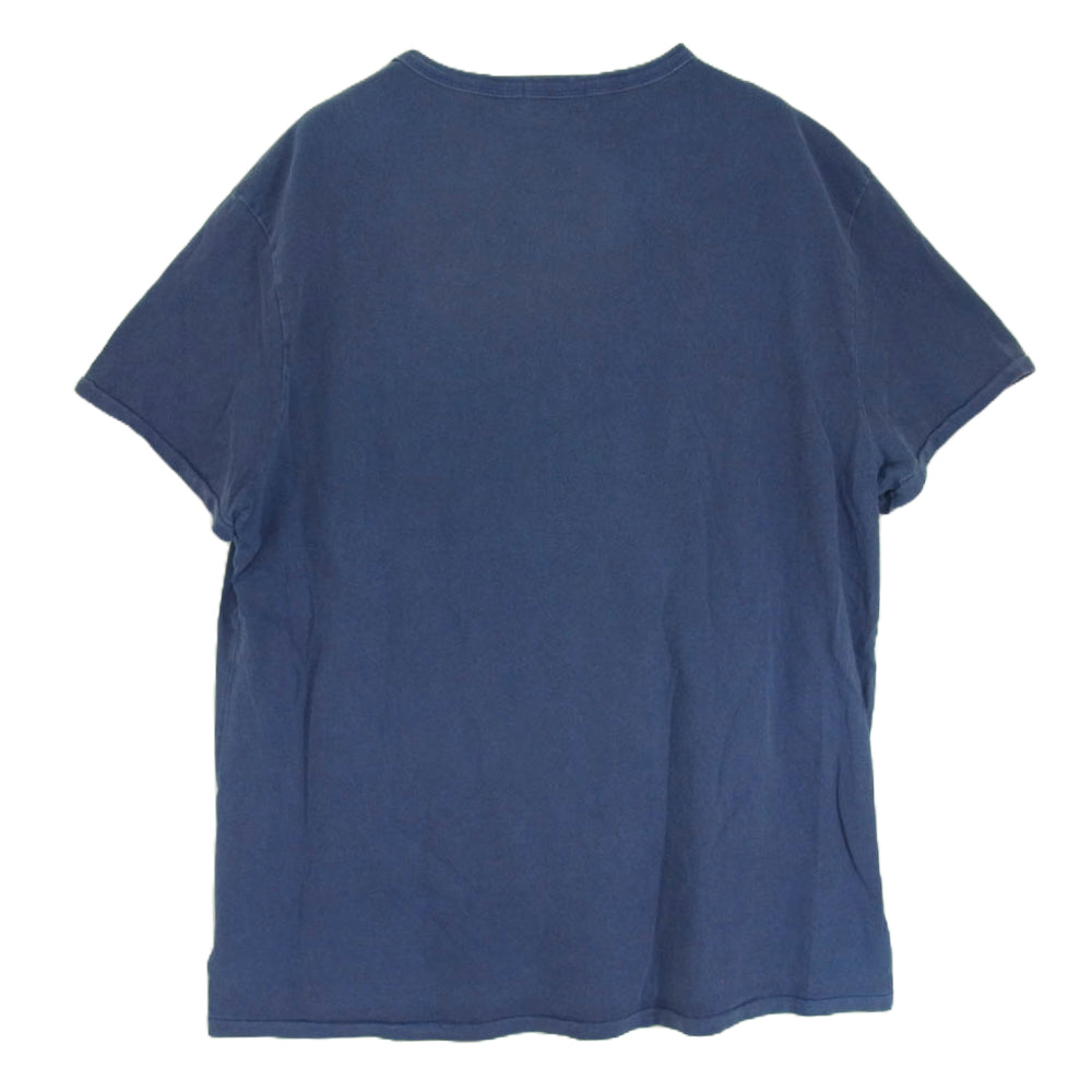 POLO RALPH LAUREN ポロ・ラルフローレン フロントプリント Tシャツ 半袖 カットソー ネイビー系 XXL【中古】