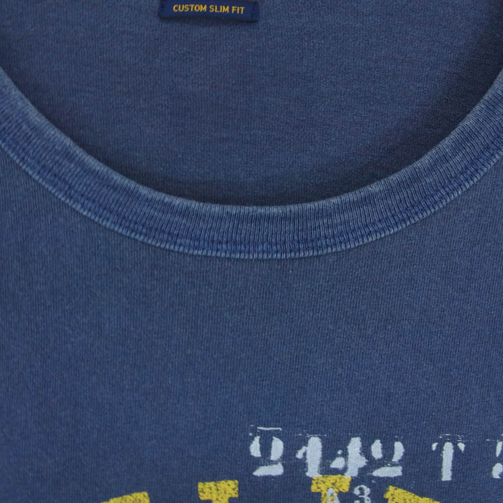 POLO RALPH LAUREN ポロ・ラルフローレン フロントプリント Tシャツ 半袖 カットソー ネイビー系 XXL【中古】
