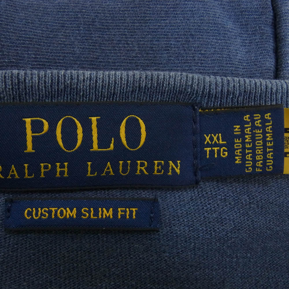 POLO RALPH LAUREN ポロ・ラルフローレン フロントプリント Tシャツ 半袖 カットソー ネイビー系 XXL【中古】