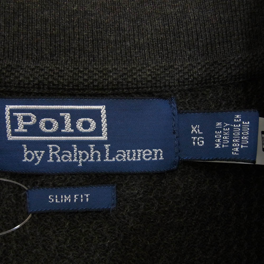 POLO RALPH LAUREN ポロ・ラルフローレン 長袖 ポロシャツ ブラック系 XL【中古】