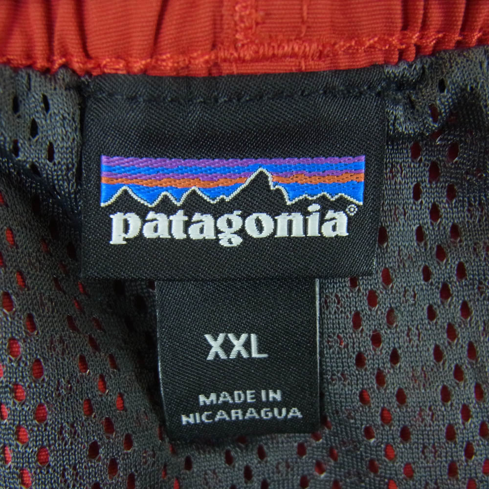 patagonia パタゴニア 21SS 57021SP21 BAGGIES SHORTS バキーズ ショーツ ナイロン ハーフ ショート パンツ レッド系 XXL【中古】