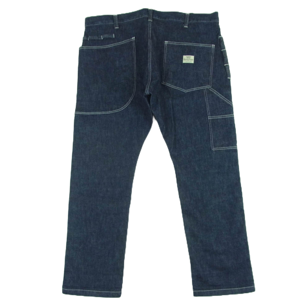 KOJIMA GENES 児島ジーンズ ペインター ワイド デニム パンツ 日本製 インディゴブルー系 40【中古】