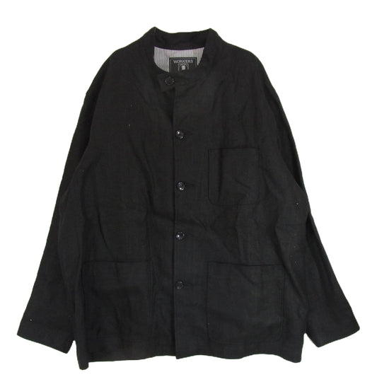 ワーカーズ Forestier French Linen Jacket フォレスティエール リネン ジャケット ブラック系 42【中古】