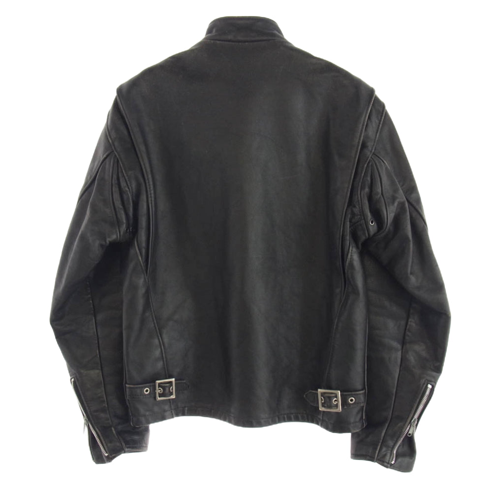 schott ショット 241-2600 90B シングル ライダースジャケット ブラック系 36【中古】