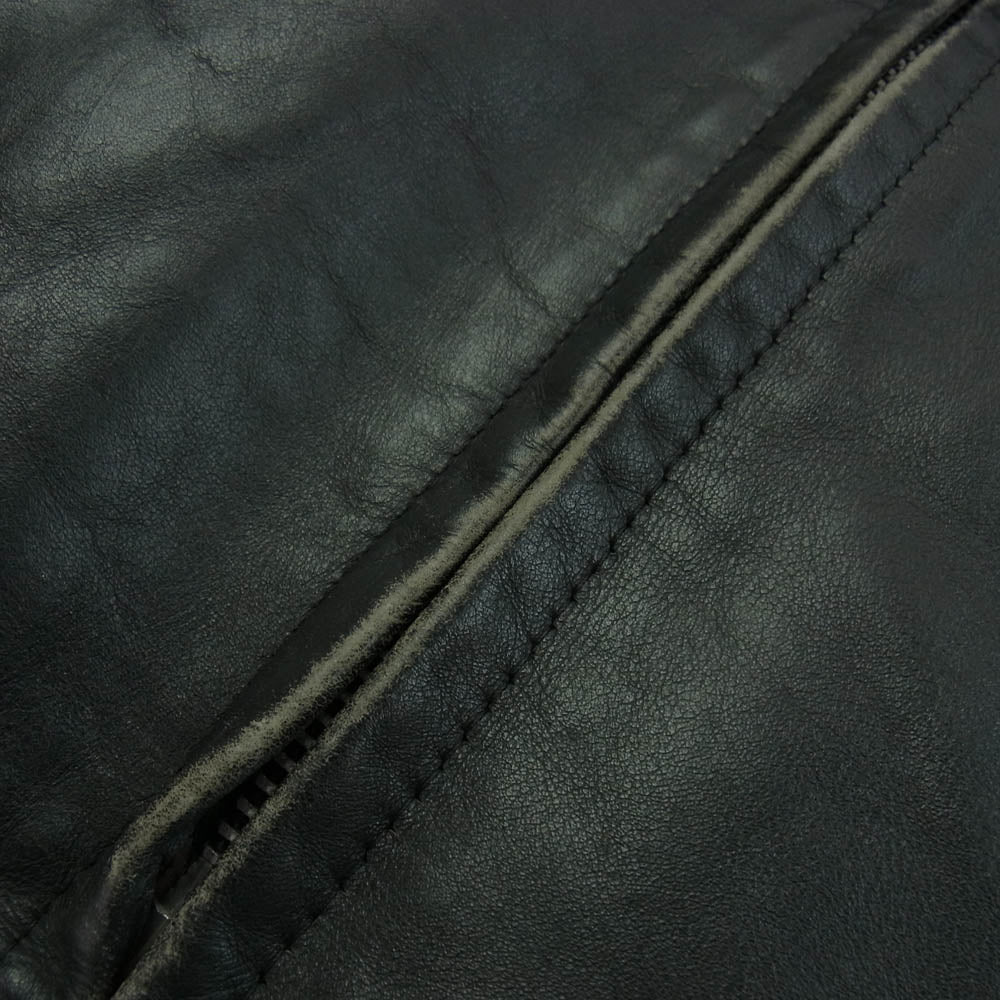 schott ショット 241-2600 90B シングル ライダースジャケット ブラック系 36【中古】