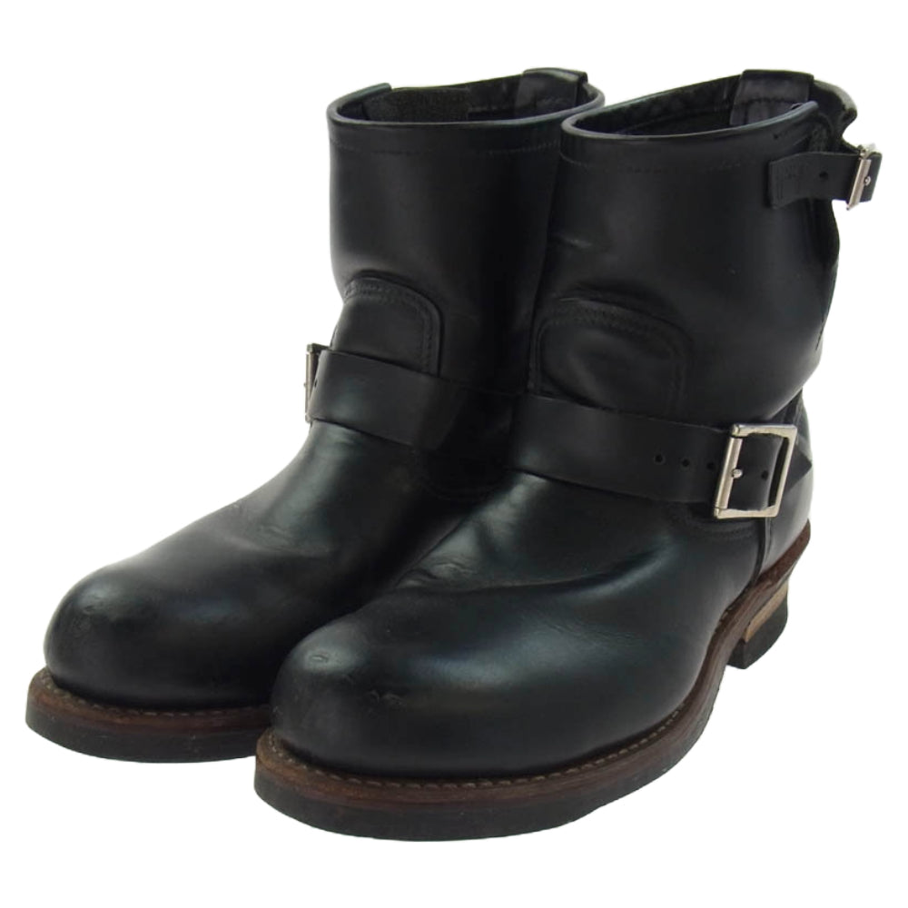RED WING レッドウィング 2976 2013年製 SHORT ENGINEER BOOTS ショート エンジニアブーツ ブラック系 8.5D【中古】