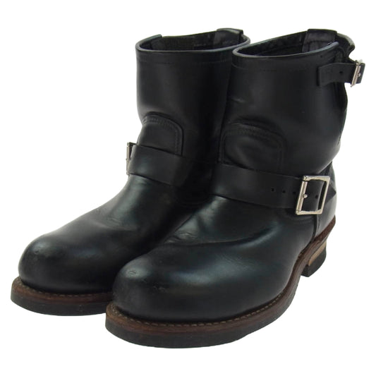 RED WING レッドウィング 2976 2013年製 SHORT ENGINEER BOOTS ショート エンジニアブーツ ブラック系 8.5D【中古】