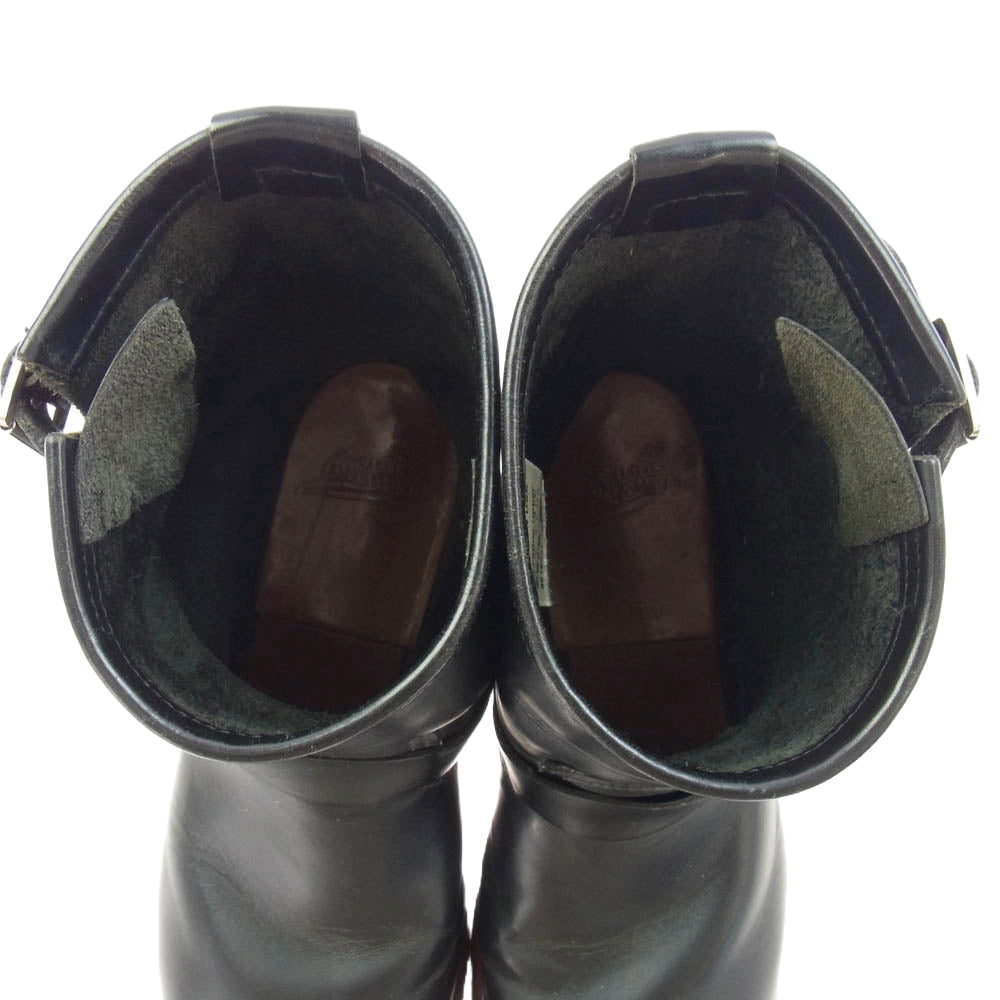 RED WING レッドウィング 2976 2013年製 SHORT ENGINEER BOOTS ショート エンジニアブーツ ブラック系 8.5D【中古】