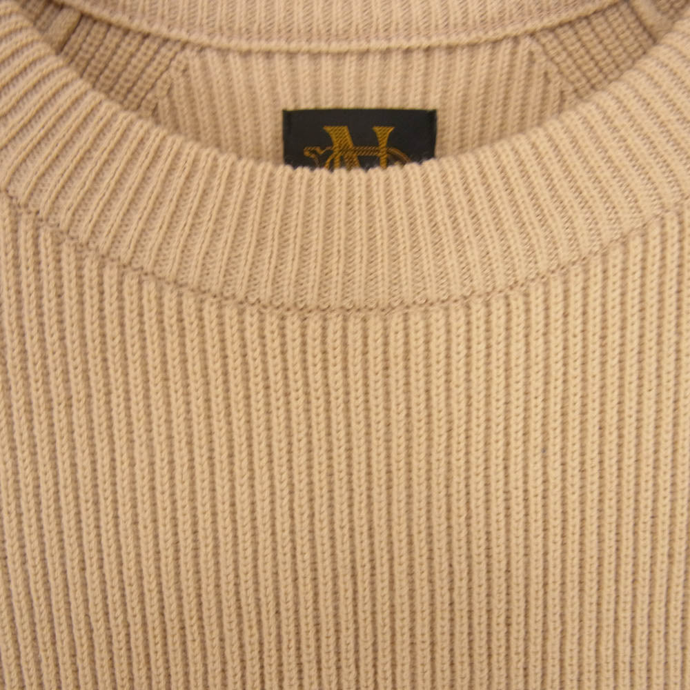バトナー BN-23FN-064 BEAMS ビームス別注 HYPER TWIST WOOL ハイパーツイスト クルーネック ニット セーター ブラウン系 1【中古】