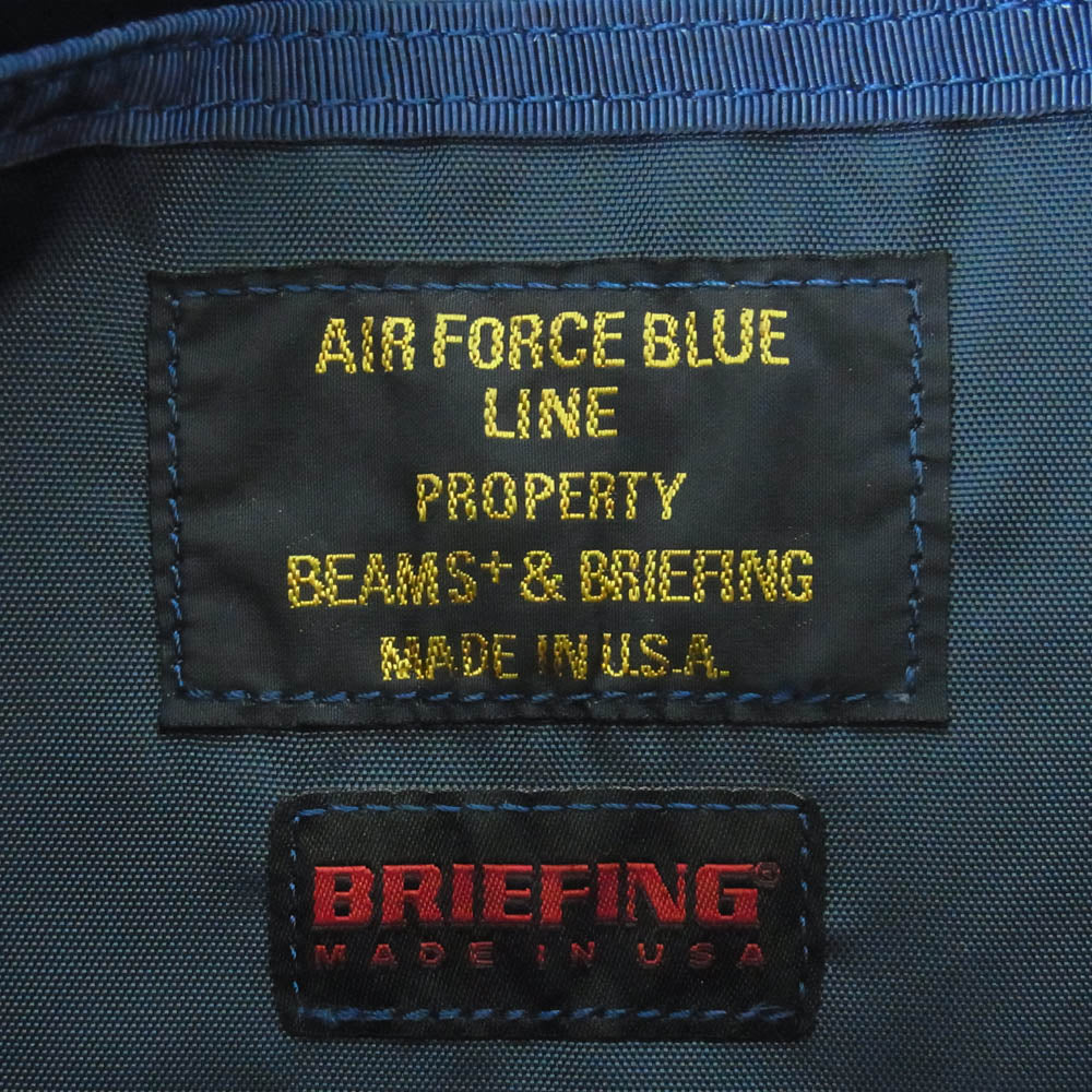 BRIEFING ブリーフィング BEAMS ビームス別注 FLEET MESSENGER BAG メッセンジャー ショルダー バッグ ネイビー系【中古】