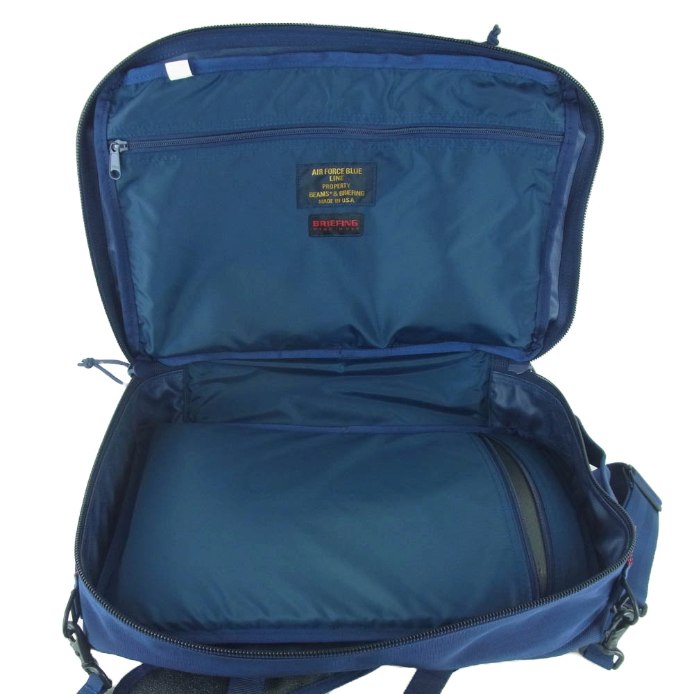 BRIEFING ブリーフィング BEAMS ビームス別注 NEO TRINITY LINER ネオ トリニティ ライナー ブリーフケース バッグ ネイビー系【中古】