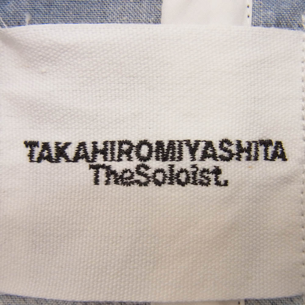 TAKAHIRO MIYASHITA The SoloIst. タカヒロミヤシタザソロイスト 0004aSS17 羽織 ハオリ カウボーイ チェック シャツ ブルー系 46【中古】