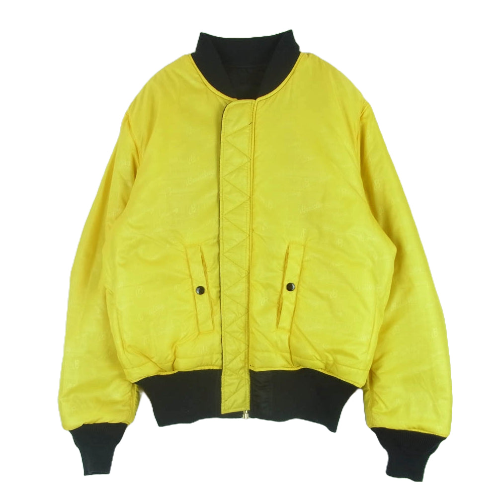 ALPHA アルファ ALPHA INDUSTRIES BREITLING ブライトリング フライト ジャケット MA-1 ブルゾン ブラック系 S【中古】