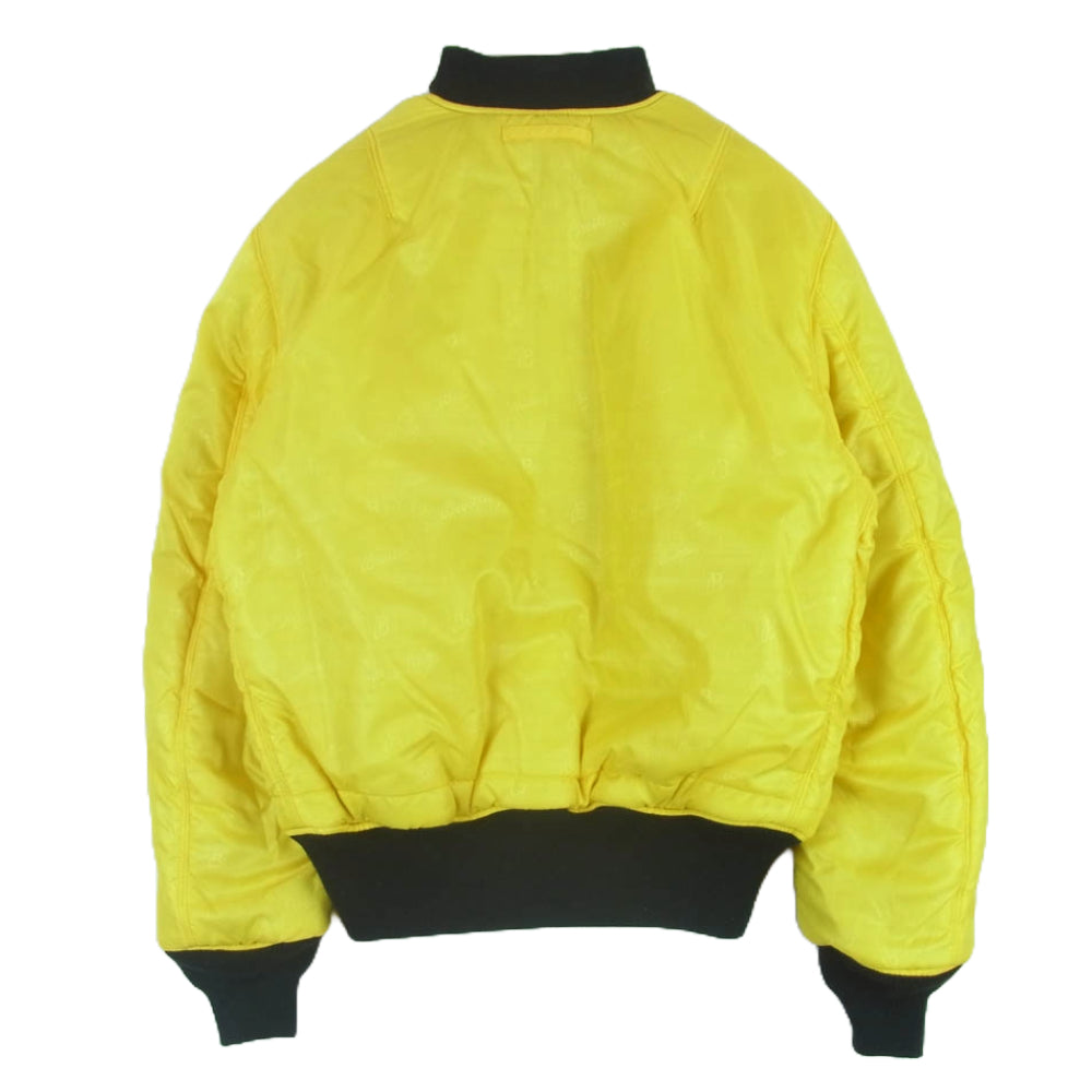 ALPHA アルファ ALPHA INDUSTRIES BREITLING ブライトリング フライト ジャケット MA-1 ブルゾン ブラック系 S【中古】