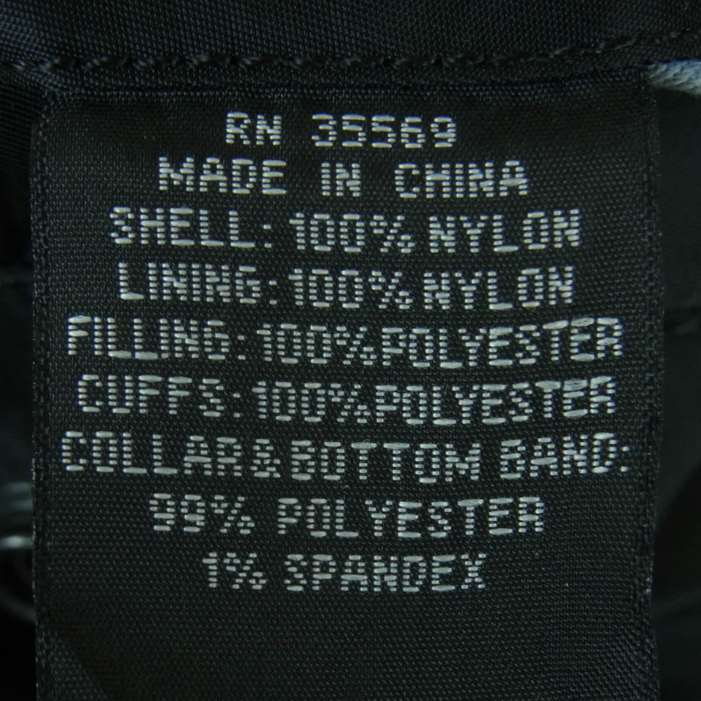 ALPHA アルファ ALPHA INDUSTRIES BREITLING ブライトリング フライト ジャケット MA-1 ブルゾン ブラック系 S【中古】