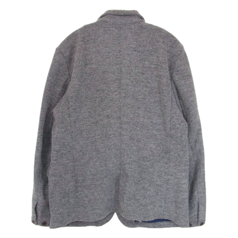 Timberland ティンバーランド ニット素材 テーラードジャケット グレー系 XL【中古】