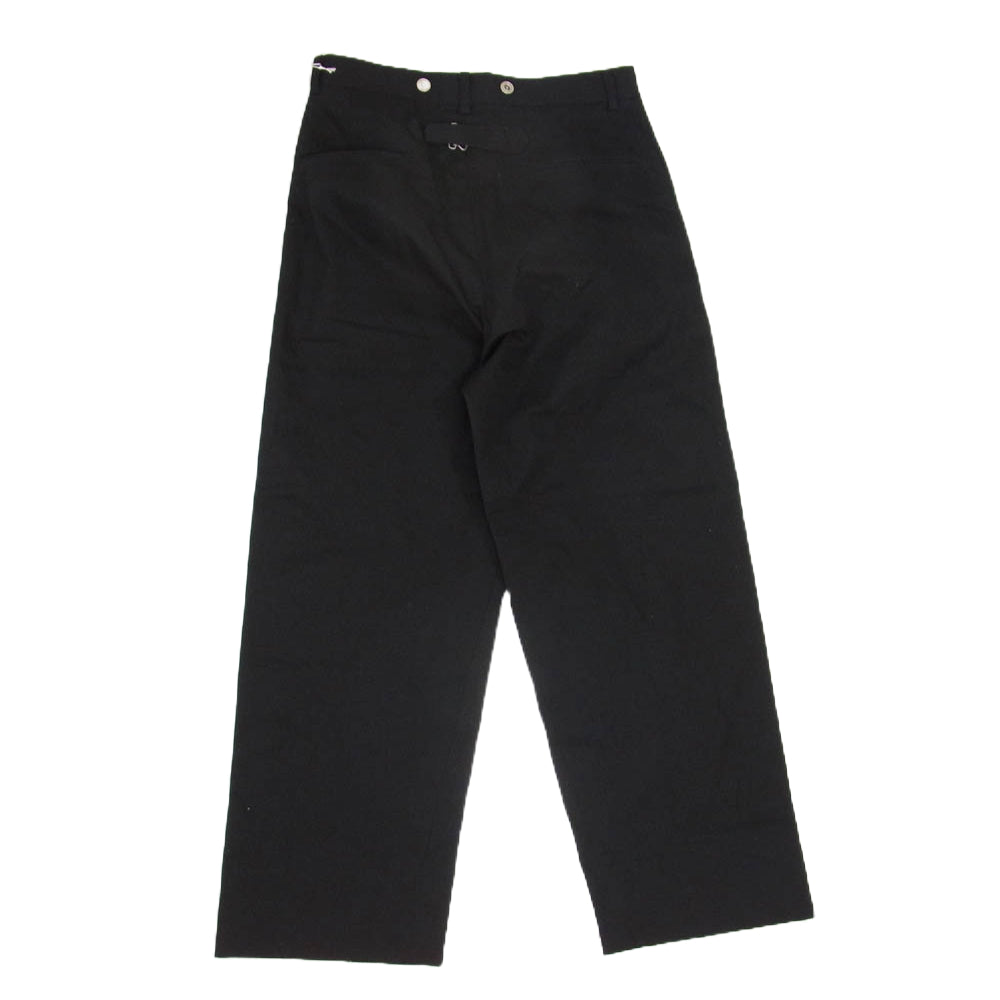 インテリム IT24A191 CHINO WASHER MIL BAGGY TROUSER チノワッシャー ミルバギー トラウザーズ パンツ ブラック系 3【極上美品】【中古】