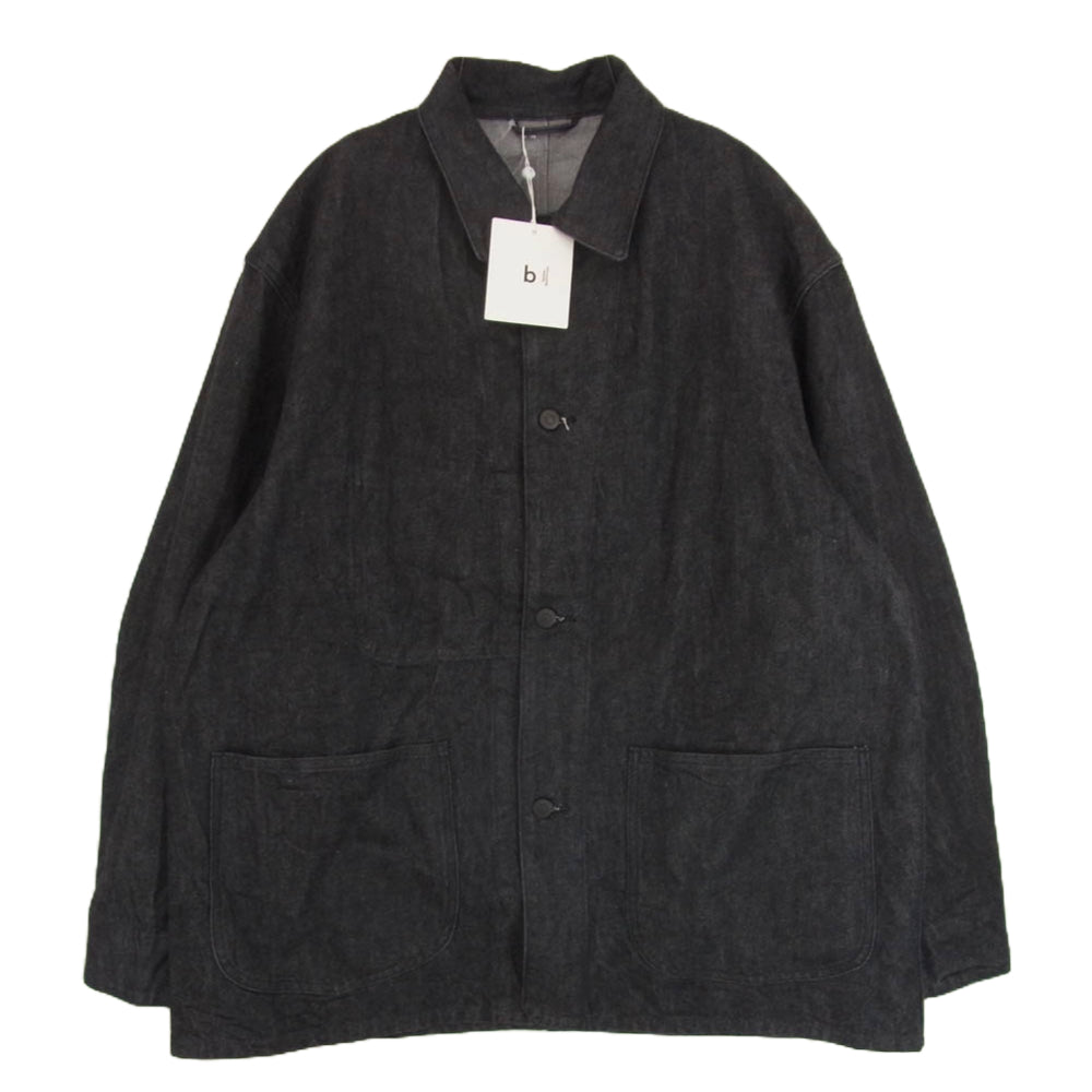 blurhms ROOTSTOCK ブラームスルーツストック bROOTS523F5 13.5oz Selvage Denim Coverall セルビッチ デニム カバーオール ブラック系 3【極上美品】【中古】