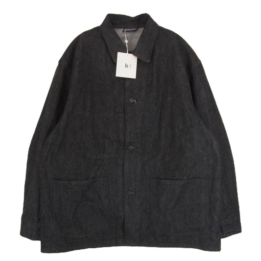 blurhms ROOTSTOCK ブラームスルーツストック bROOTS523F5 13.5oz Selvage Denim Coverall セルビッチ デニム カバーオール ブラック系 3【極上美品】【中古】