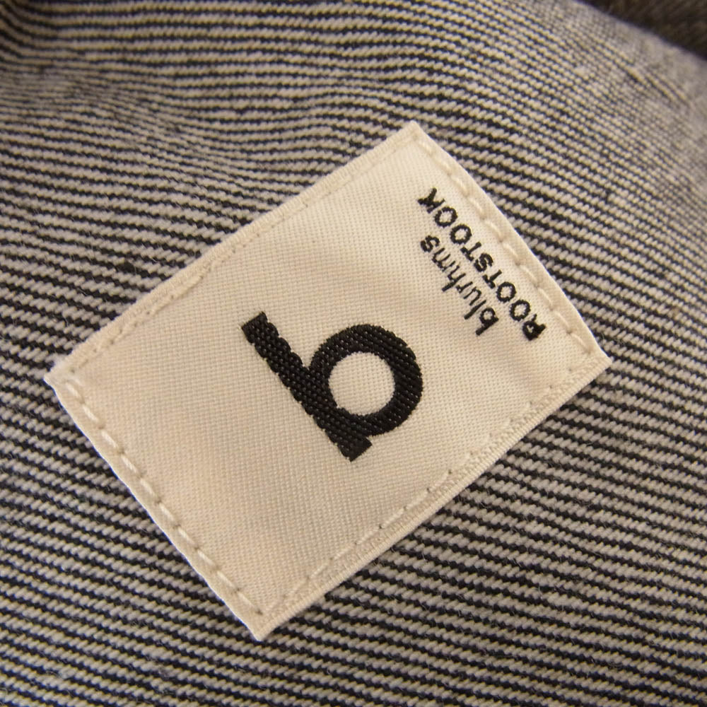 blurhms ROOTSTOCK ブラームスルーツストック bROOTS523F5 13.5oz Selvage Denim Coverall セルビッチ デニム カバーオール ブラック系 3【極上美品】【中古】