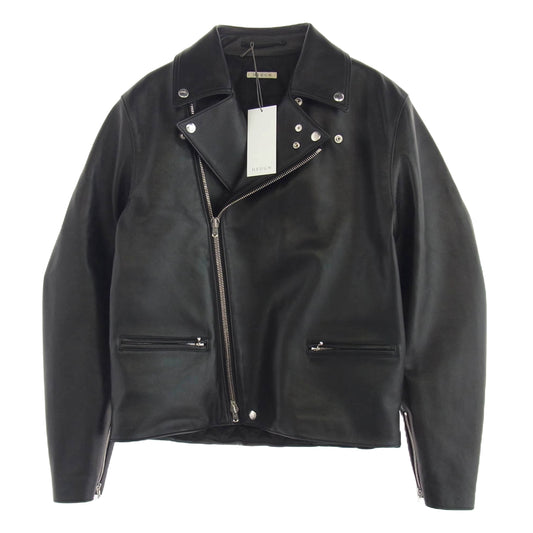 HEUGN ユーゲン 24AW COAT068 Luther Riders シープレザー ダブル ライダース ジャケット ブラック系 2【極上美品】【中古】