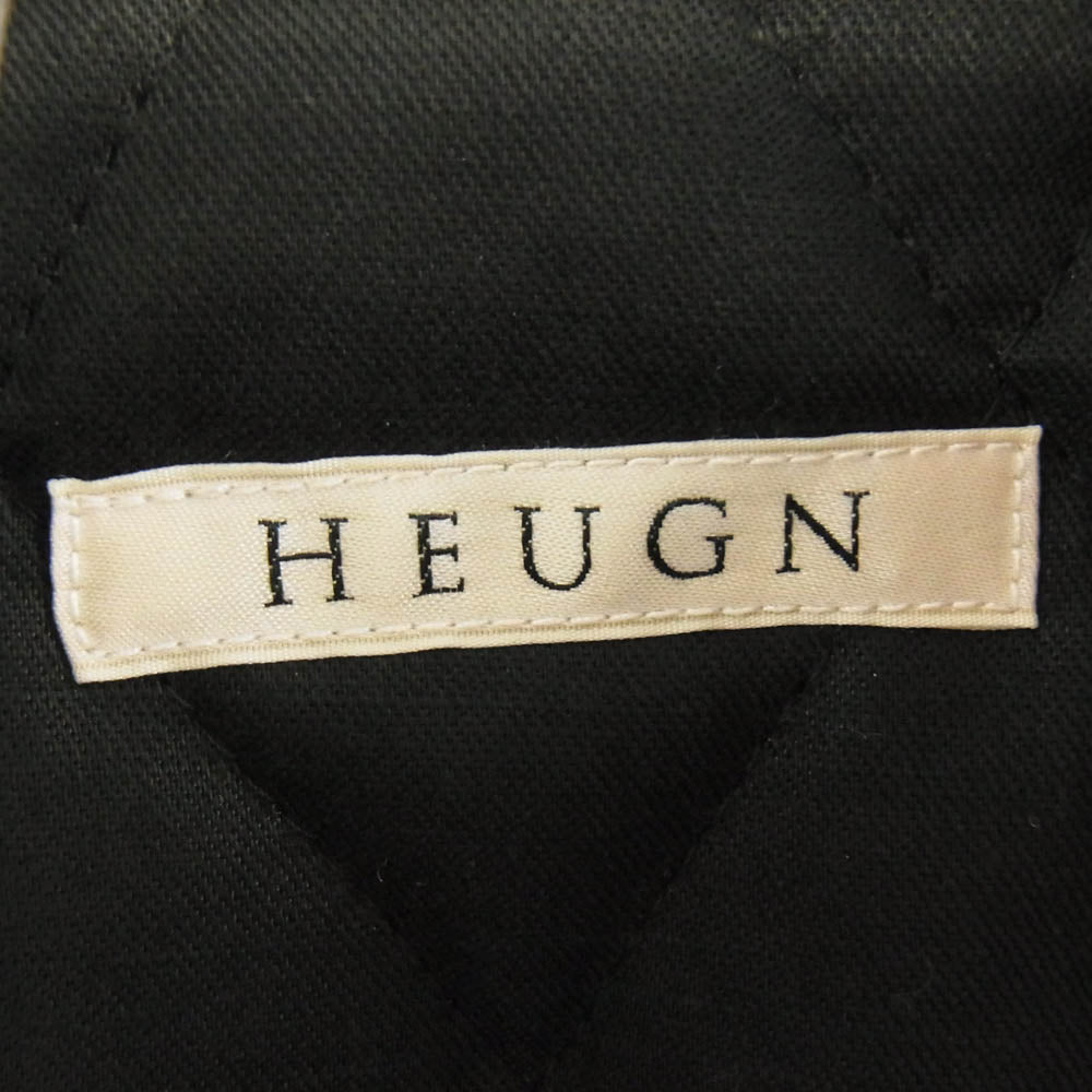 HEUGN ユーゲン 24AW COAT068 Luther Riders シープレザー ダブル ライダース ジャケット ブラック系 2【極上美品】【中古】