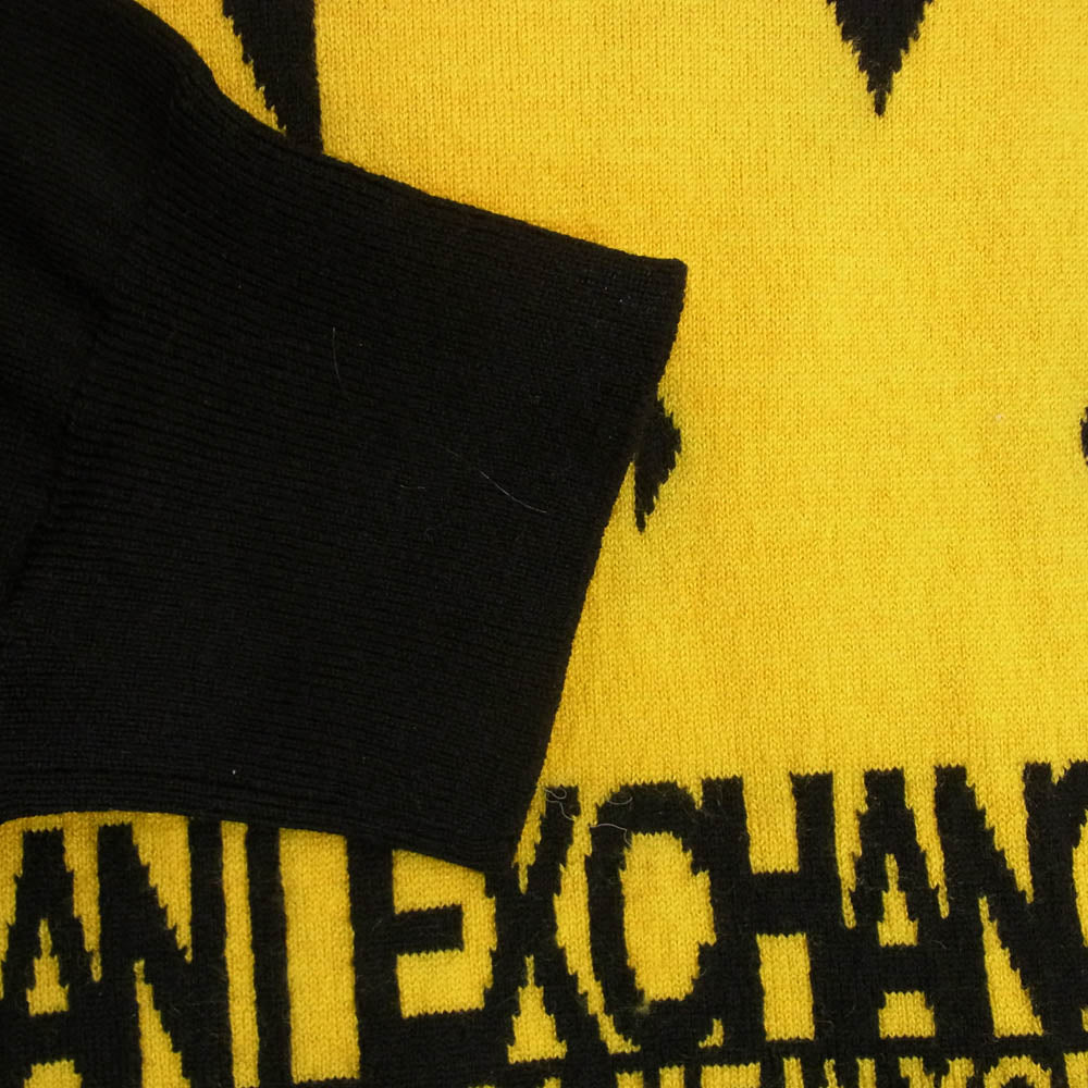 ARMANI EXCHANGE アルマーニエクスチェンジ 6GZM4F ZMK9Z ロゴ ニット セーター ブラック系 M【中古】