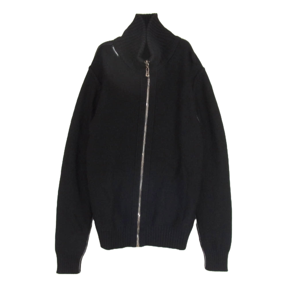 DOLCE&GABBANA ドルチェアンドガッバーナ ドライバーズ ジップアップ ニット カーディガン ブラック系 44【中古】