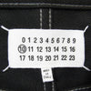MAISON MARGIELA メゾンマルジェラ 21AW S50LA0186 四つタグ セミフレア ウール コットン パンツ ブラック系 28【美品】【中古】