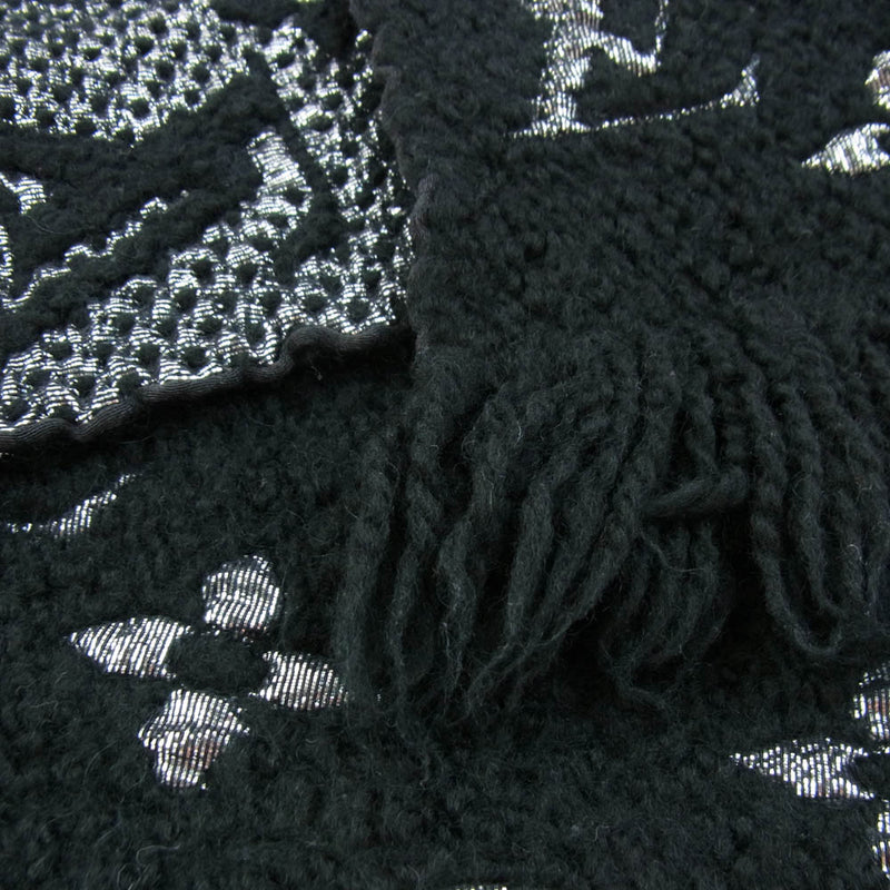 ルイヴィトン マフラー ブラック M75833 LOUIS VUITTON ルイ・ヴィトン